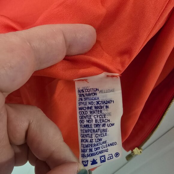 Peter Nygard Coral Red Leatherwork Jacket Blazer - Picture 4 of 15